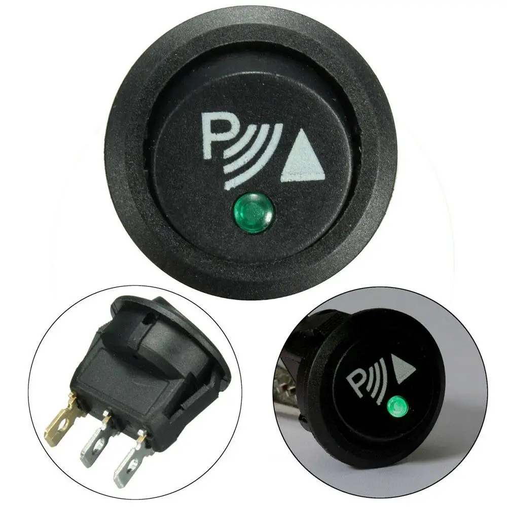 Car Reverse Parking Sensor Kit Warning Rocker Switch 12V Wireless Detection for All Vehicles