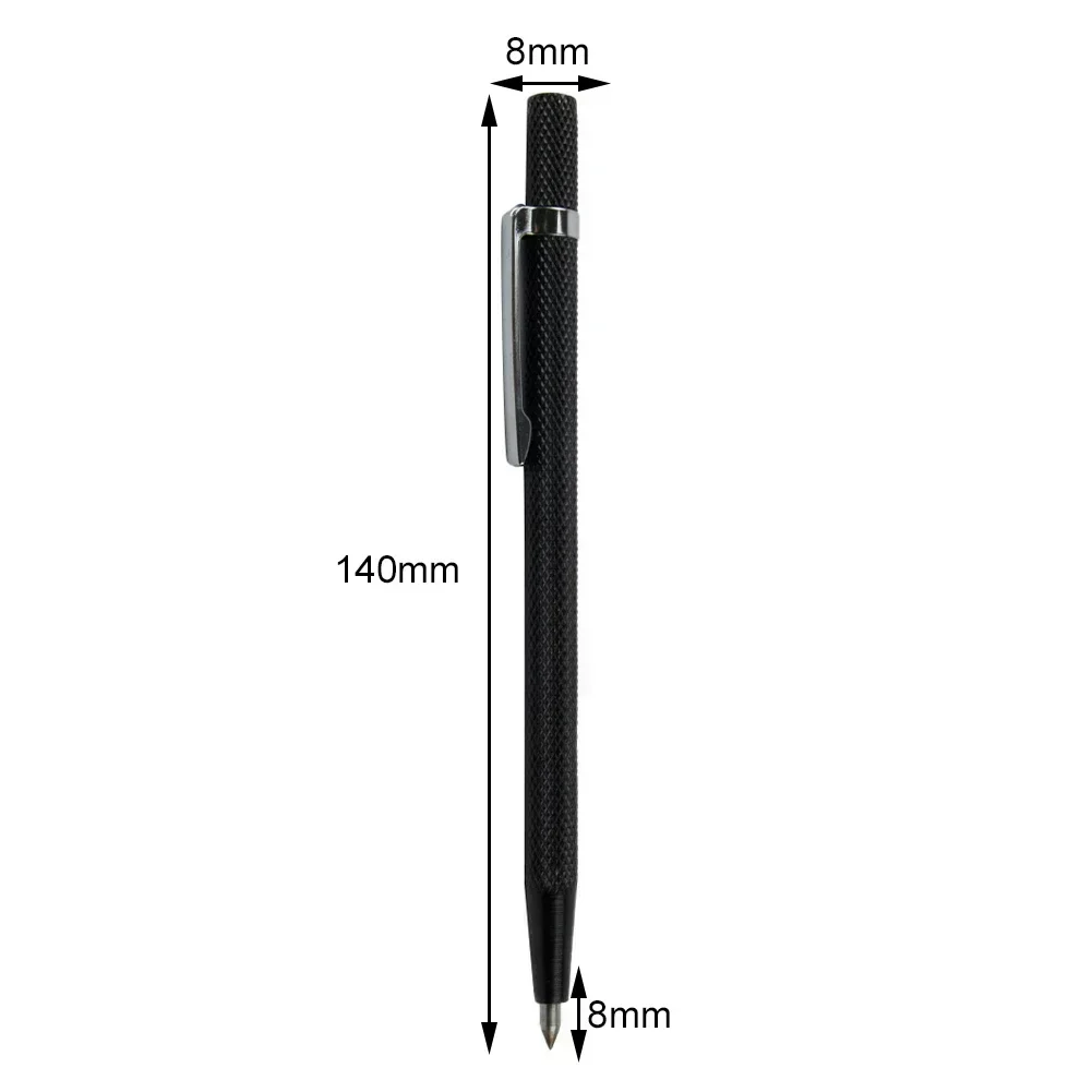 

For Iron Sheets Tools Workshop Equipment Cutting Pen Metal Tile Cutting Pen Tungsten Carbide Tip 2PCS Black Lettering Pen