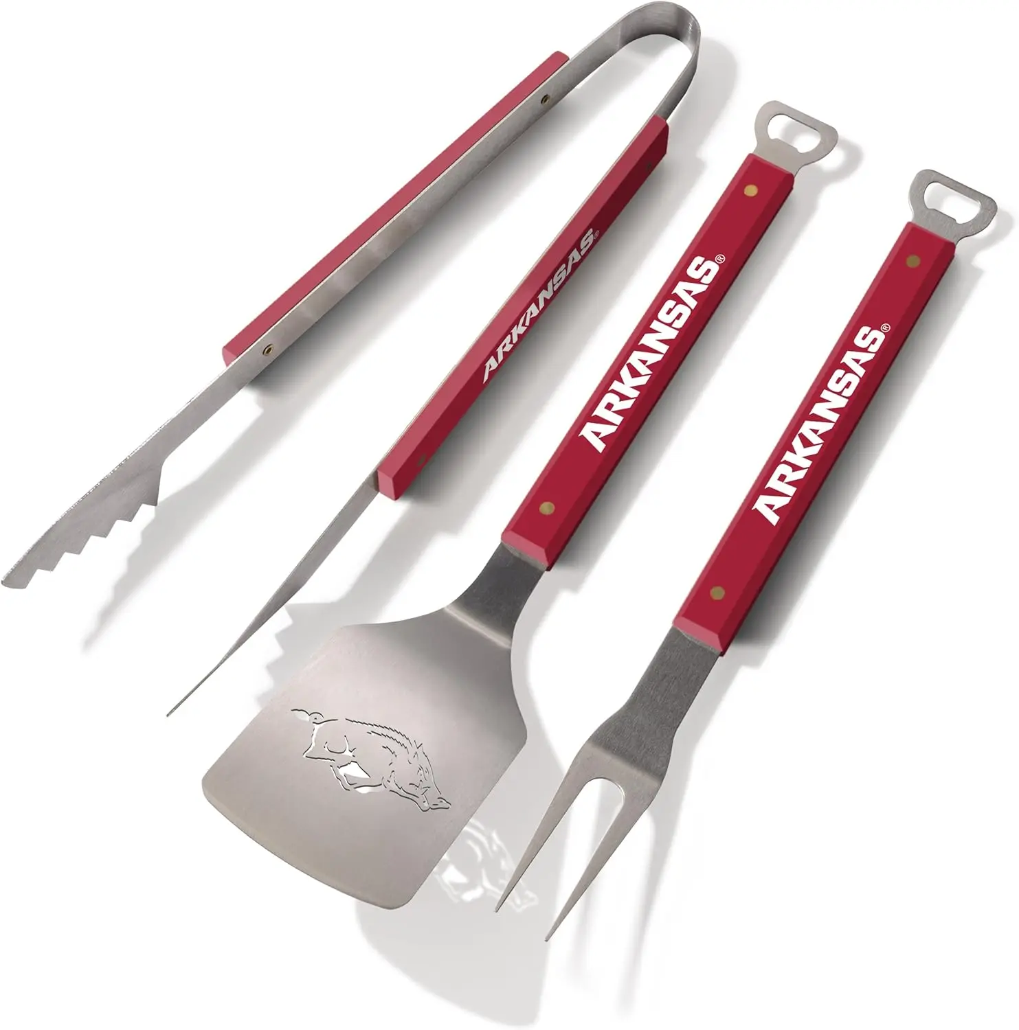 

3-Piece BBQ Set with NCAA Spirit Design, 22" x 9", Perfect for Grilling Enthusiasts