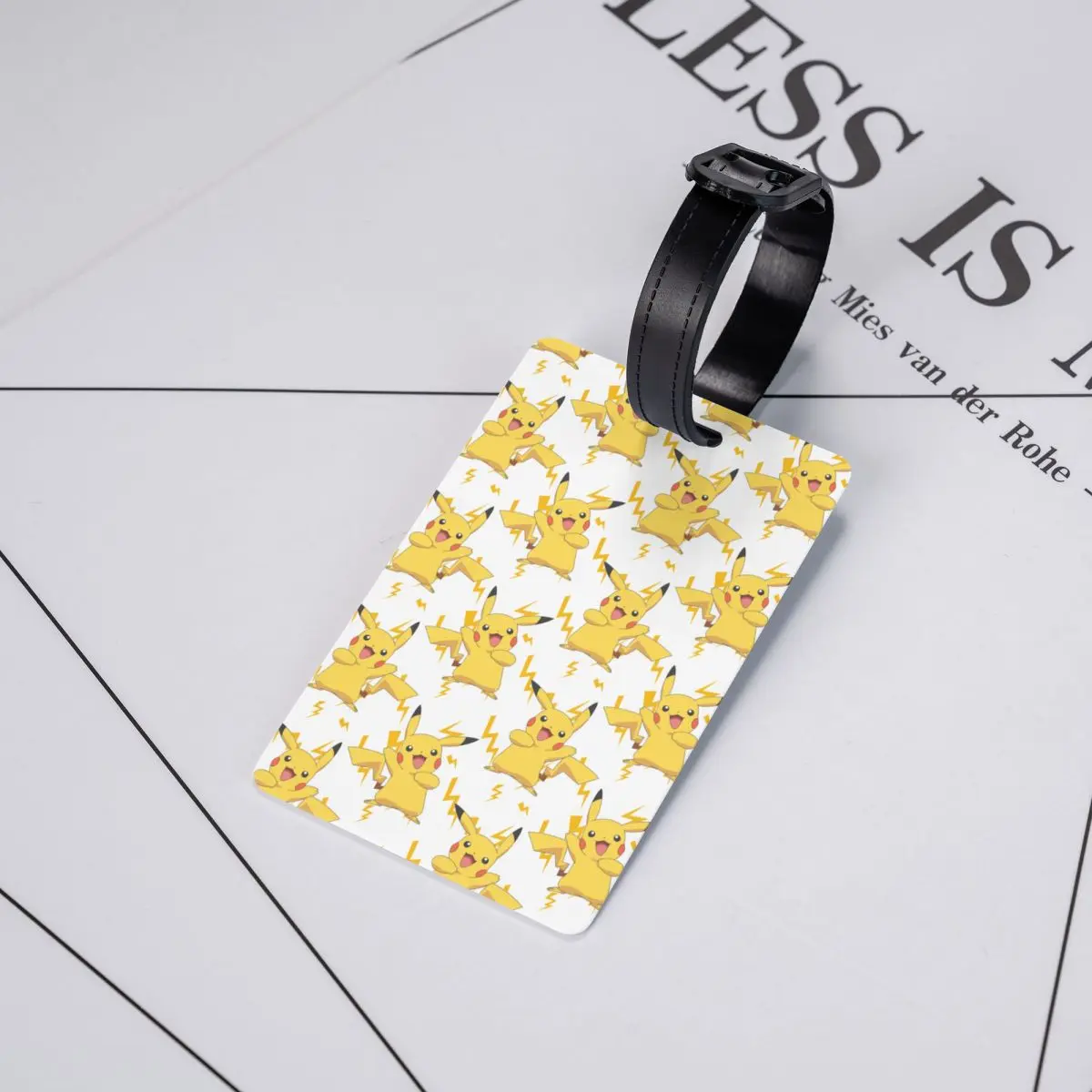 Custom Pokemon Pikachu Bagagelabel Met Naam Kaart Privacy Cover Id Label Voor Reistas Koffer