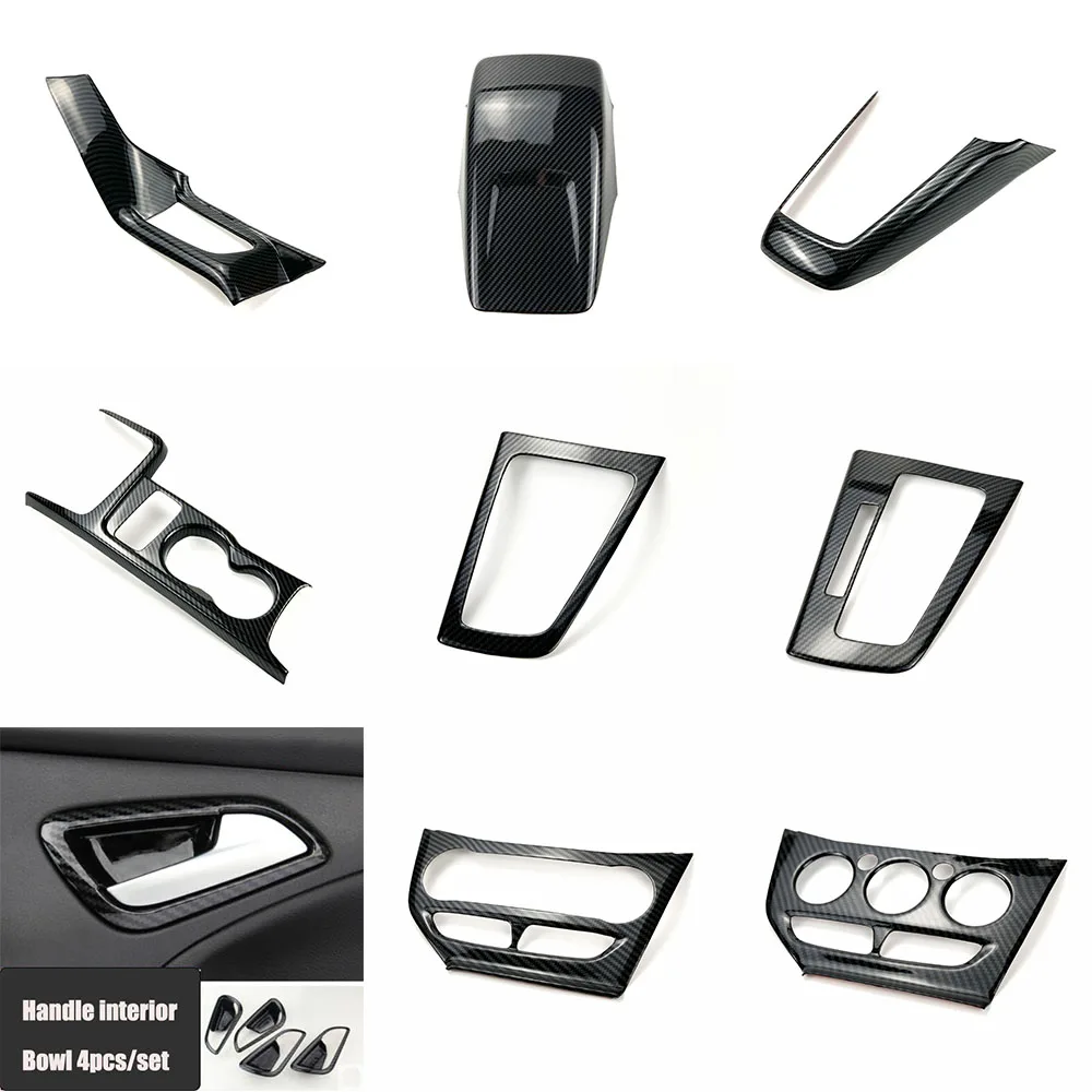 Dla Ford Focus 3 Mk3 Sedan Hatchback 2012-2014 Akcesoria samochodowe Wnętrze skrzyni biegów Wentylator powietrza Uchwyt Wykończenie Dekoracyjna naklejka Pokrywa