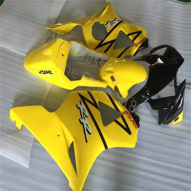 Yellow black Motorcycle Fairing CBR900 900RR Fairing Kit fit For Honda CBR954RR 2002-2003 CBR900RR 954 02 03 g Fairing