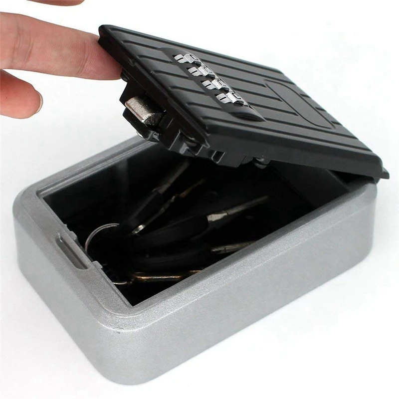 재설정 가능한 코드 키 보관함 벽 장착, 4 자리 조합 상자, 내후성 키 숨기기, 2X 잠금 상자, 최고 거래