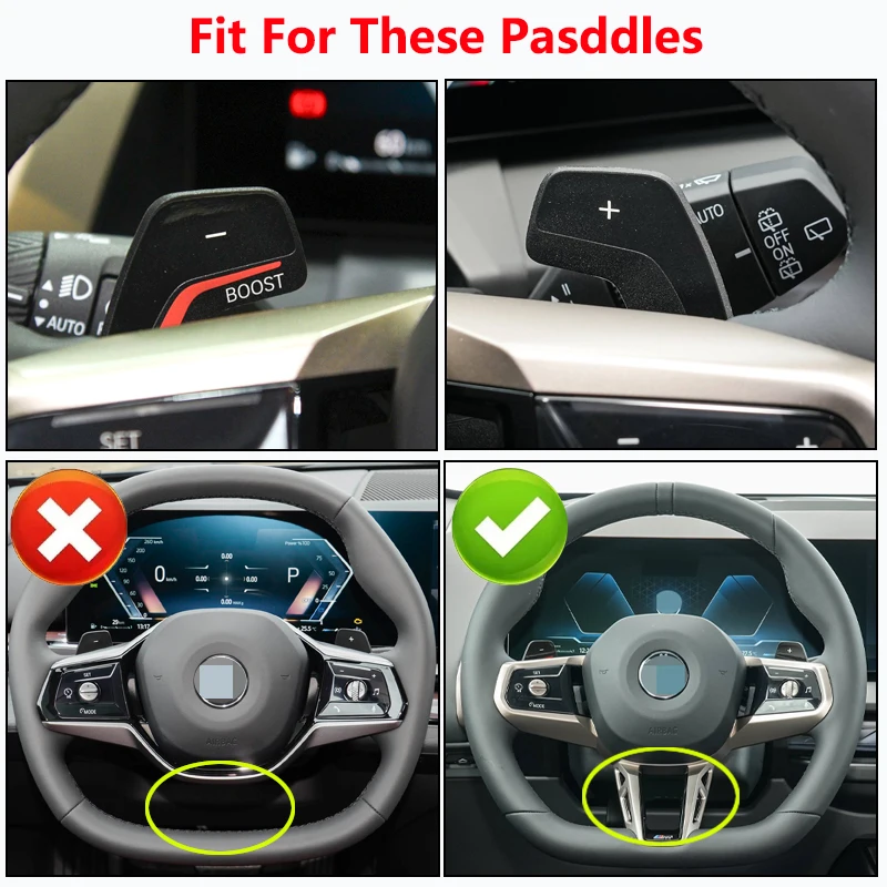 Auto-Lenkrad Schaltwippen für BMW X3 G45 2025 X1 U11 2023-2026 1er 5er Serie G60 F70 2024-2026 – Detail 1