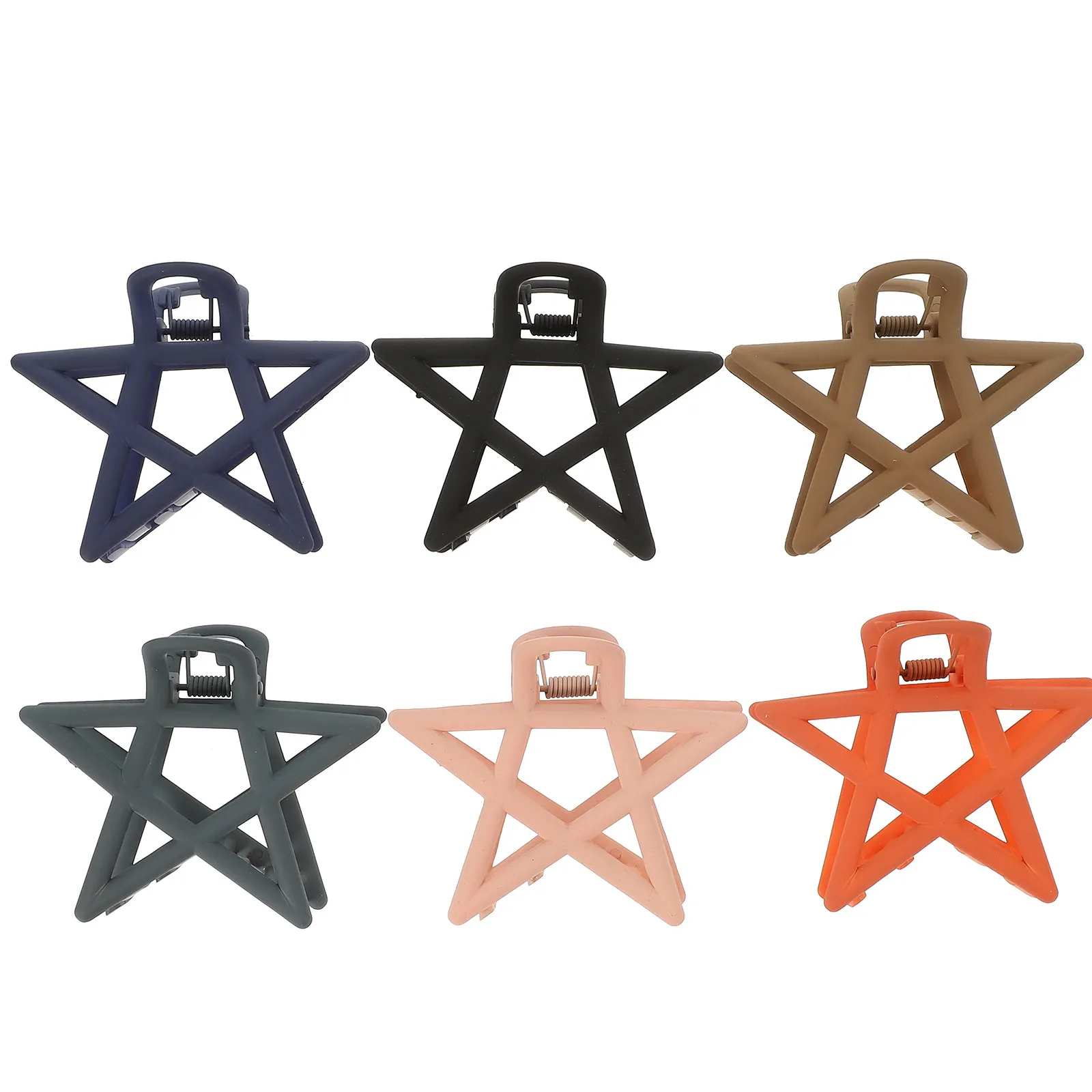 

6 Pcs Hair Clip for Women Star Accessories Claw Womens Clips Barrettes Thick