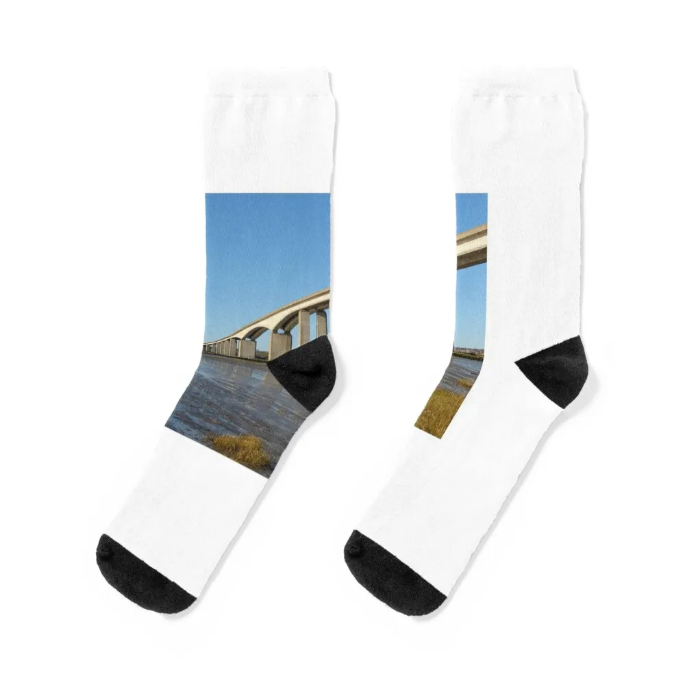 

Orwell Bridge, Suffolk Socks set Toe sports New year's cartoon Socks For Man Women's