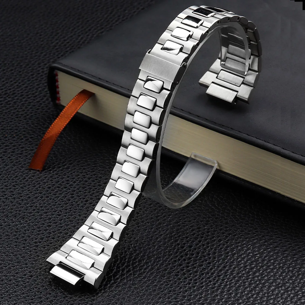 Stainless Steel Watch Band fit for Patek Philippe Nautilus 5711/5726  watchs convex solid Steel strap Accessories 25mm 19mm