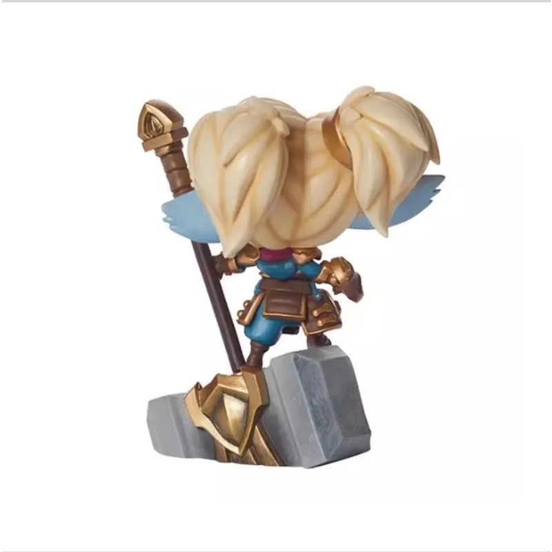 Original LOL League of Legends Poppy Keeper of The Hammer Q Version Anime Action Figures Collectible Ornaments Model Toys Gift