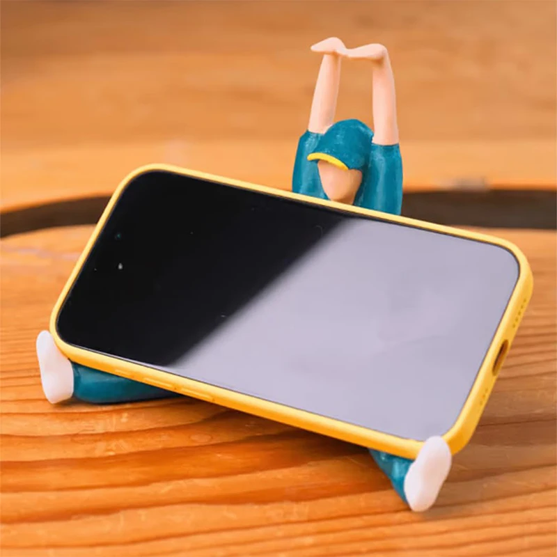 Breakdance Phone Holder Breakdancer 3D-Printed Phone Holder Creative Portable Phone Holder Novel Unique Table home decorations