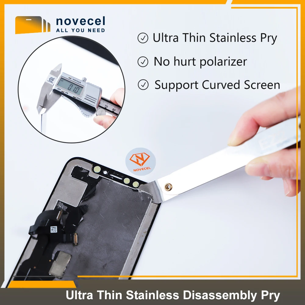 

Ultra Thin Stainless Disassembly Pry Frame Bracket LCD Screen Separation Tool For iPhone Samsung Huawei Curved Screen Repair