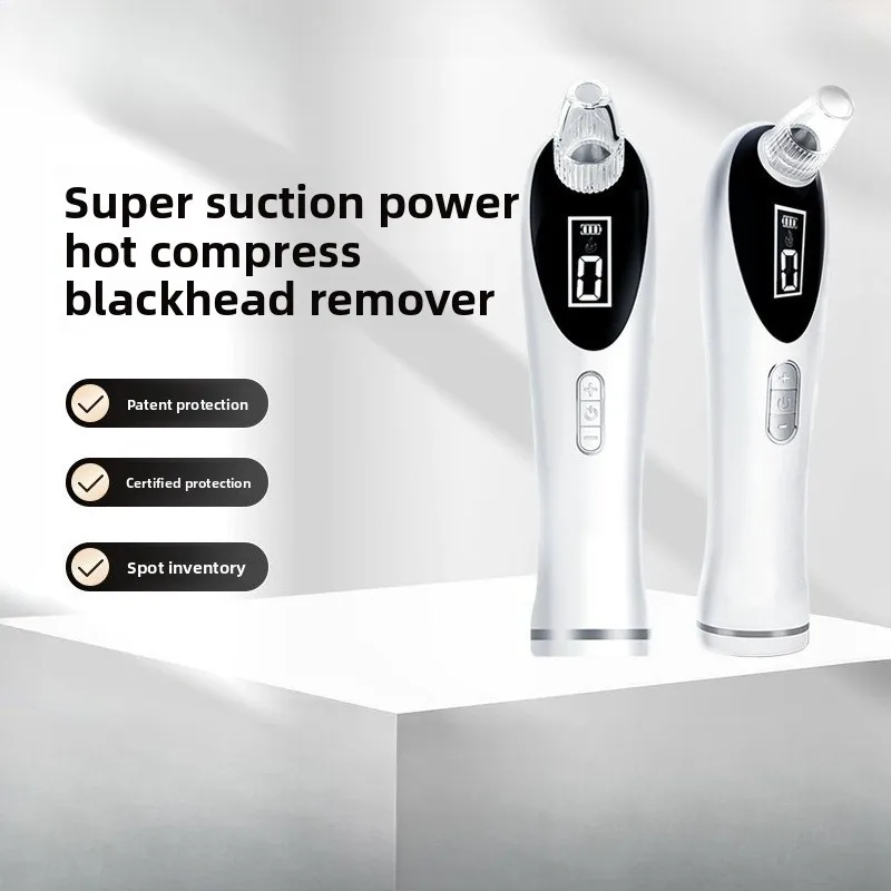 

Multifunctional Hot Compress Beauty Device Blackhead Extractor Home Facial Cleanser Pore Cleaning Tool for Daily Skin Care