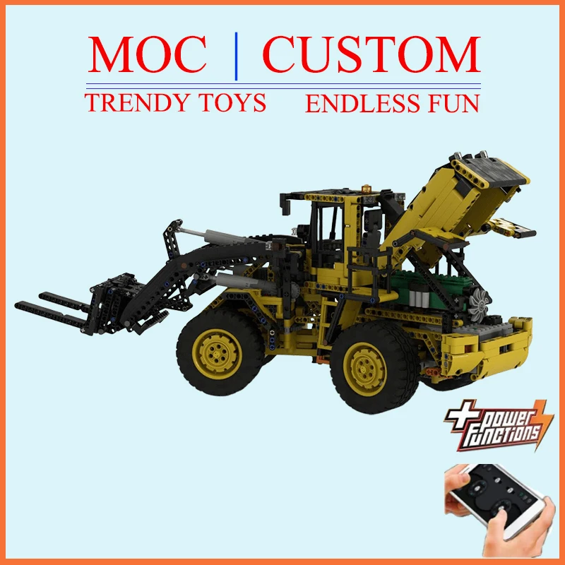 Specially Customized MOC Upgraded Large RC L220H Wheel Loader Model Trendy Educational Toys Hot Selling Holiday Toys & Gifts