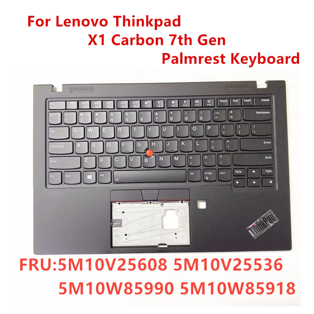 New For Lenovo Thinkpad X1 Carbon 7th Gen laptop US Backlight keyboard with c cover FRU 5M10V25608 5M10V25536 5M10W85990