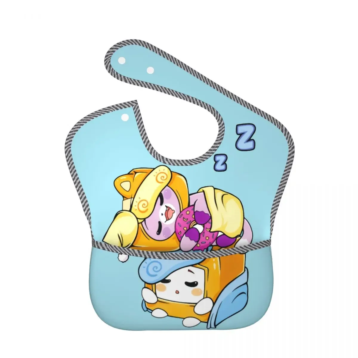 Cartoon Foxy Boxy Lanky-box Baby Bibs for Baby Boy or Girl, Adjustable Bib Baby and Toddler Bib for Eating, Waterproof Fabric