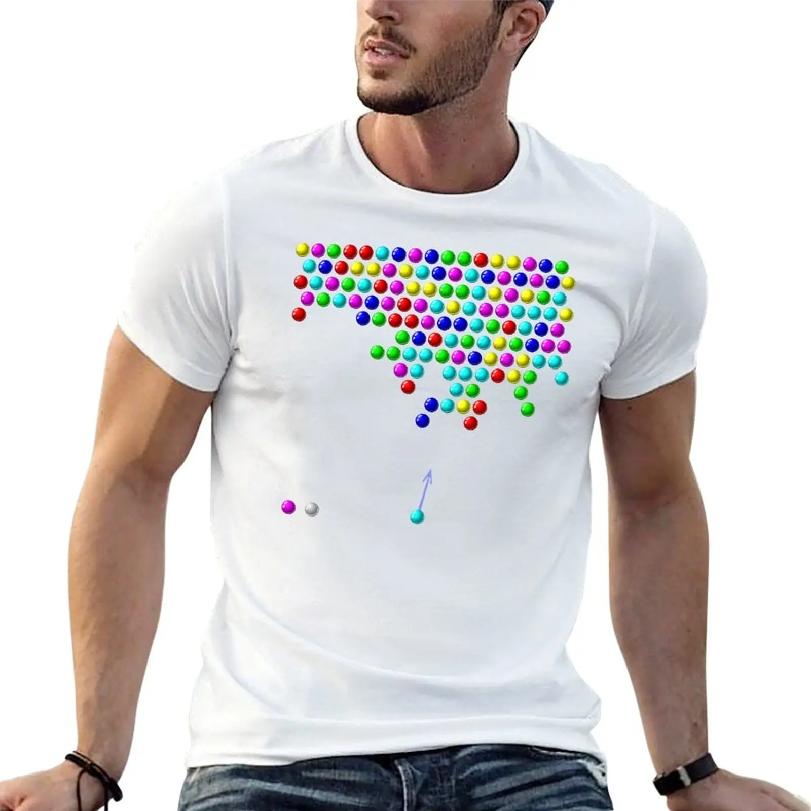 

Bubble Shooter T-Shirt man t shirt summer man t shirt luxury T-Shirt