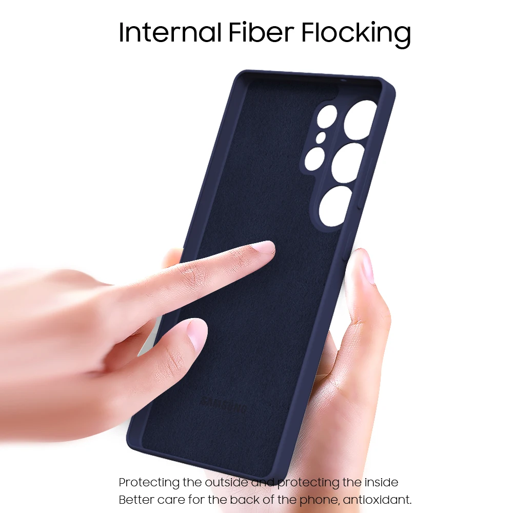 Luxury Liquid Silicone Phone Case for Samsung Galaxy S25 S24 Ultra S23 S22 Plus S20 S21 FE S25Ultra 