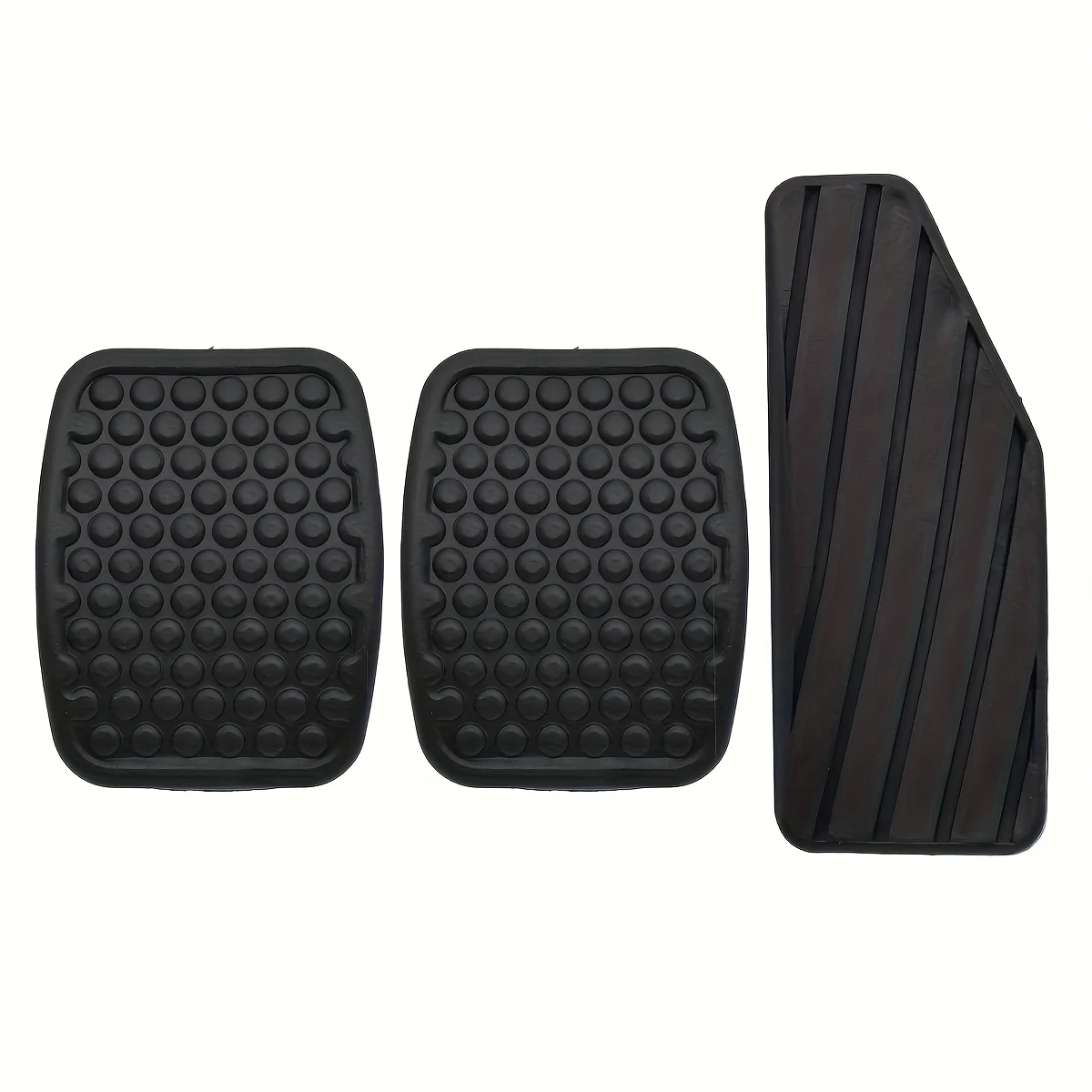 Universal three-piece set of brake and accelerator pedal rubber pads non-slip and durable suitable for various vehicle models