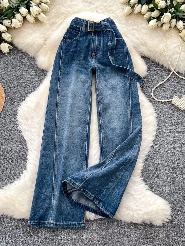 

American style retro high street loose straight leg jeans women 2026 spring new loose versatile fashion casual pants