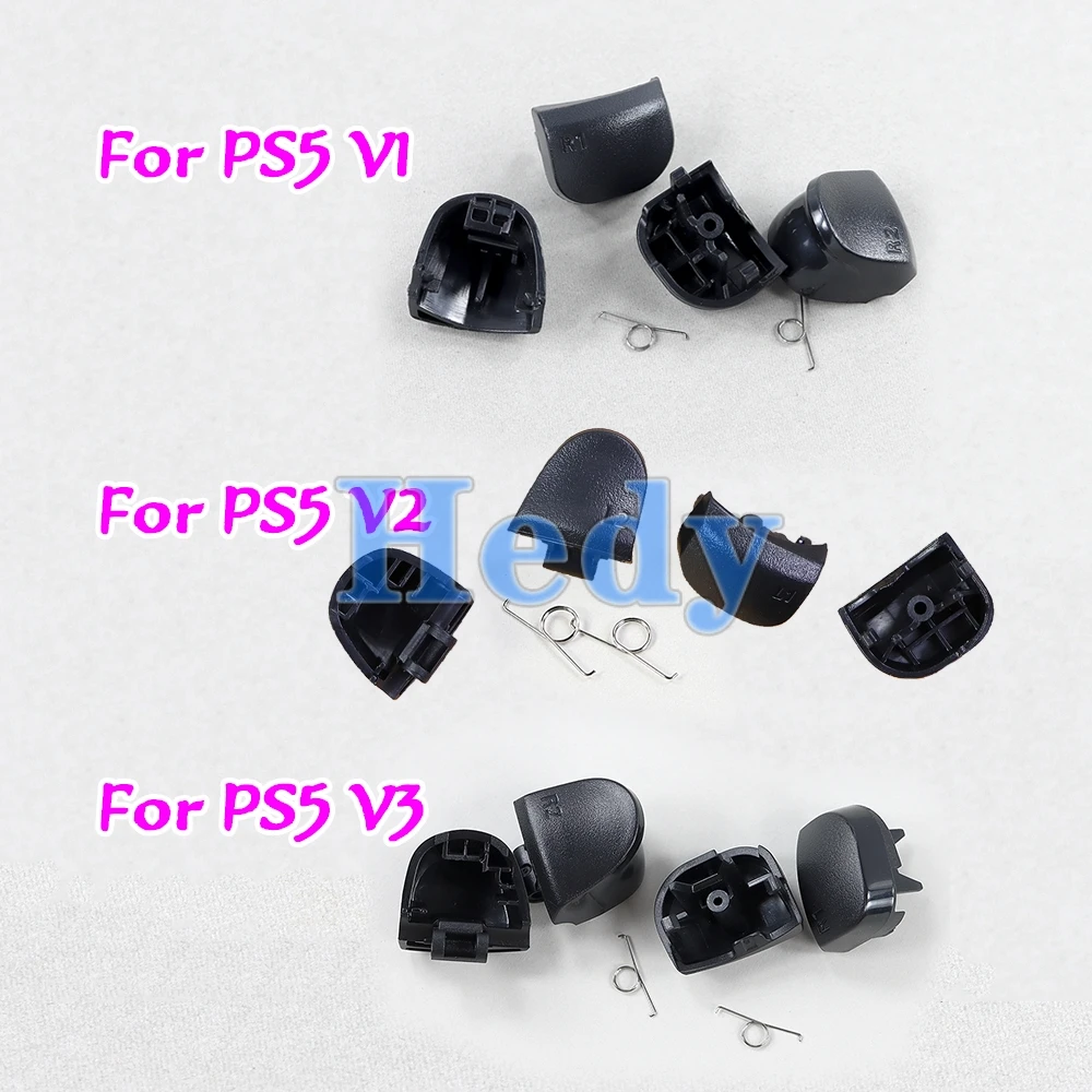 50sets For PS5 V1 V2 V3 L1 R1 L2 R2 Trigger Spring Button Full Set Buttons For For Sony Playstation 5 V1.0 V2.0 V3.0 LR