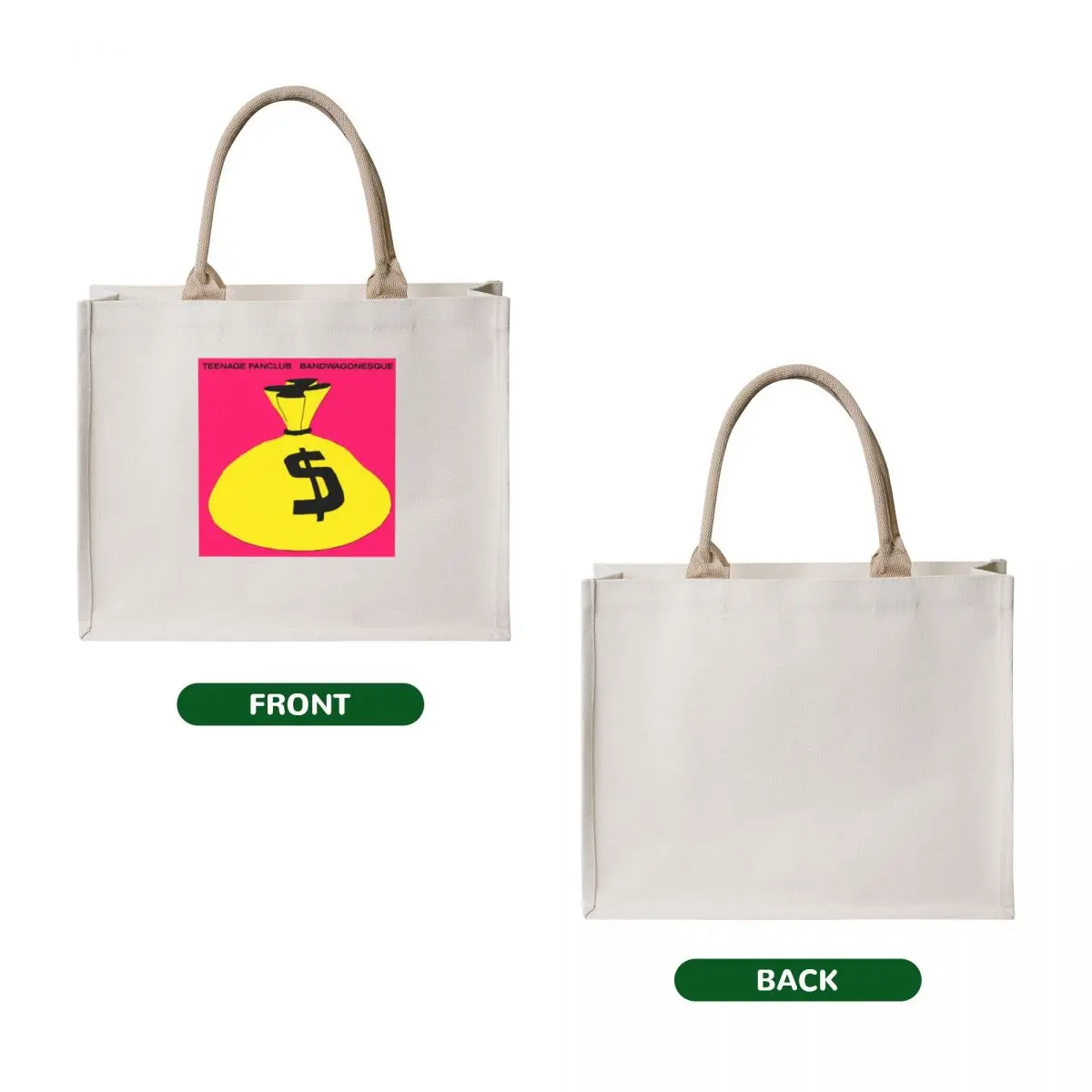 Teenage Fanclub Bandwagonesque Tote Bag bags for women shopper bag woman tote bags aesthetic Fabric bag