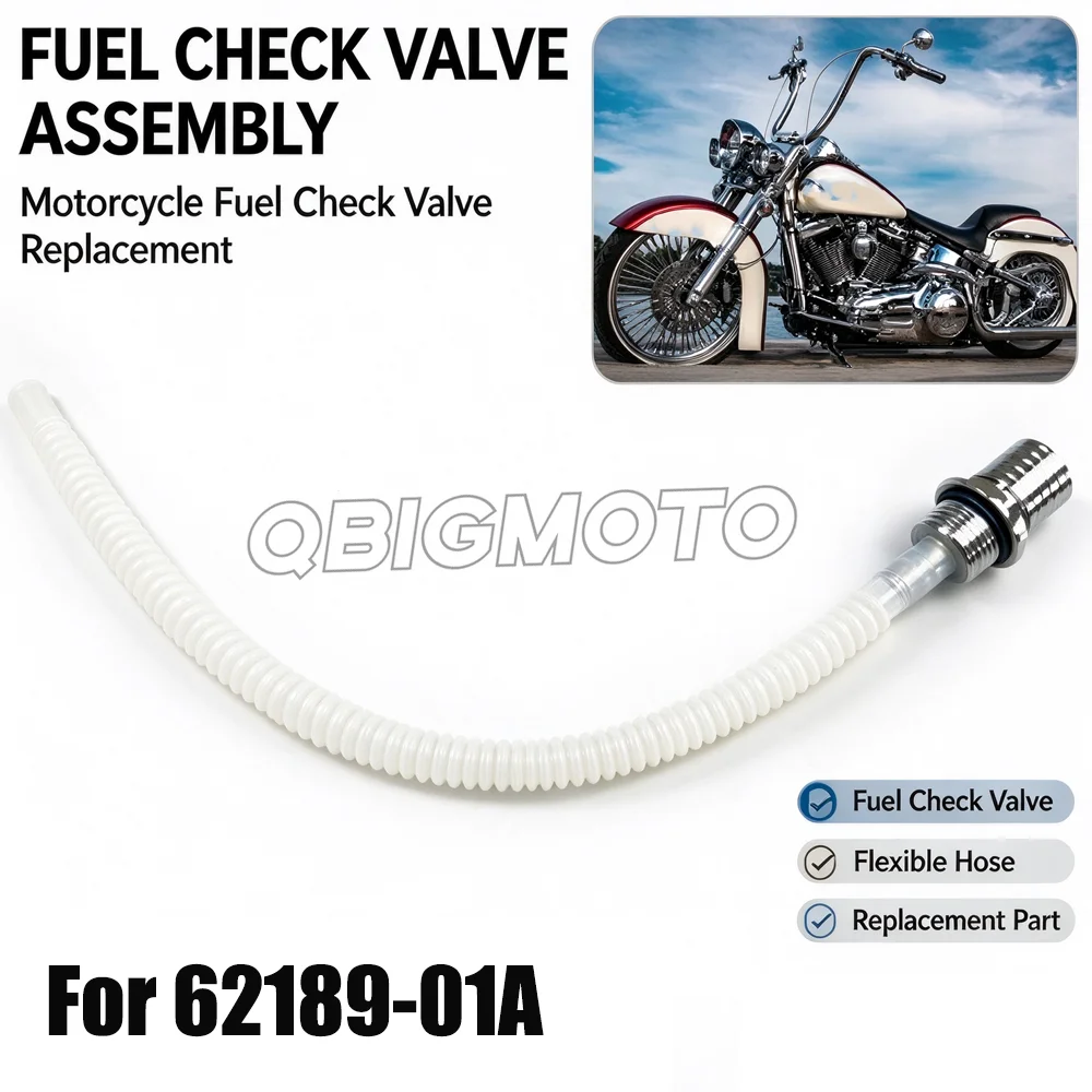 Motorcycle Fuel Check Valve Assembly For Harley Softail Custom Heritage Springer Classic Fat Boy EFI FLSTFI Springer 62189-01A