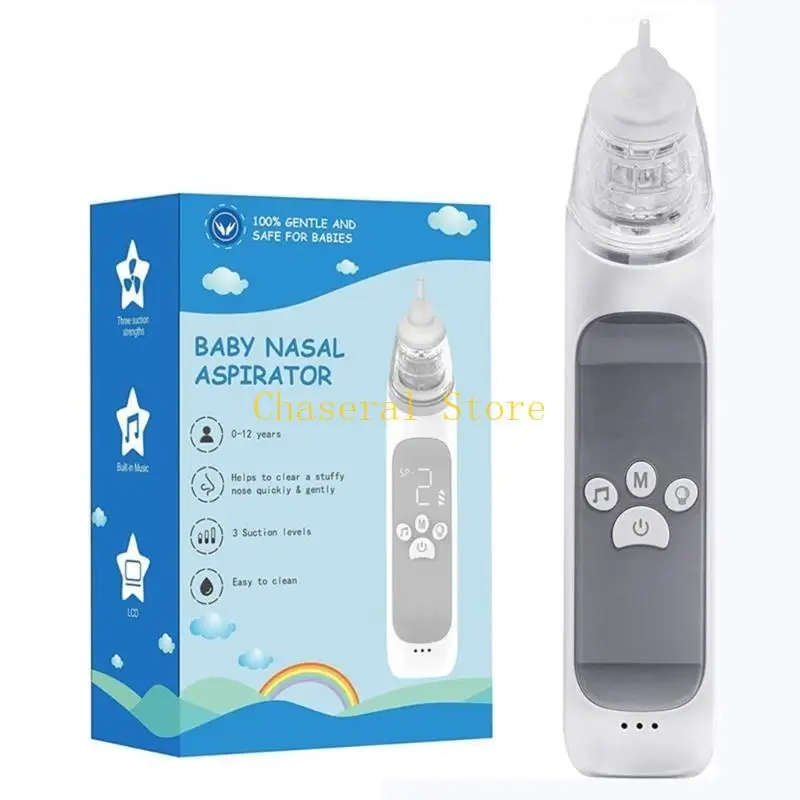 

E7CE Baby Nose Cleaner with 3-Gear Adjustable Suction and Engaging LED Display Light
