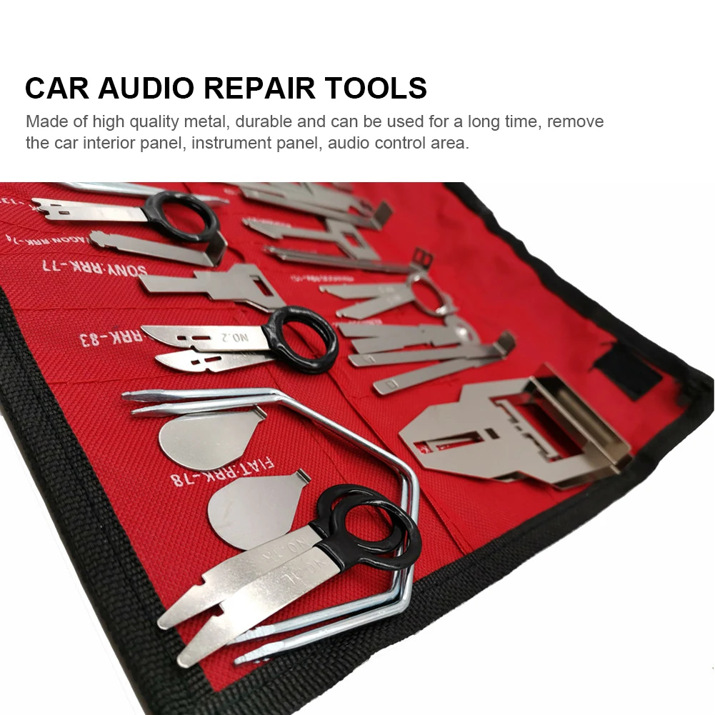 Car Audio Release Key Extractor Car Speaker Disassembly Tool Set Auto Stereo Removal Radio Keys Removal Installer Repair Tool