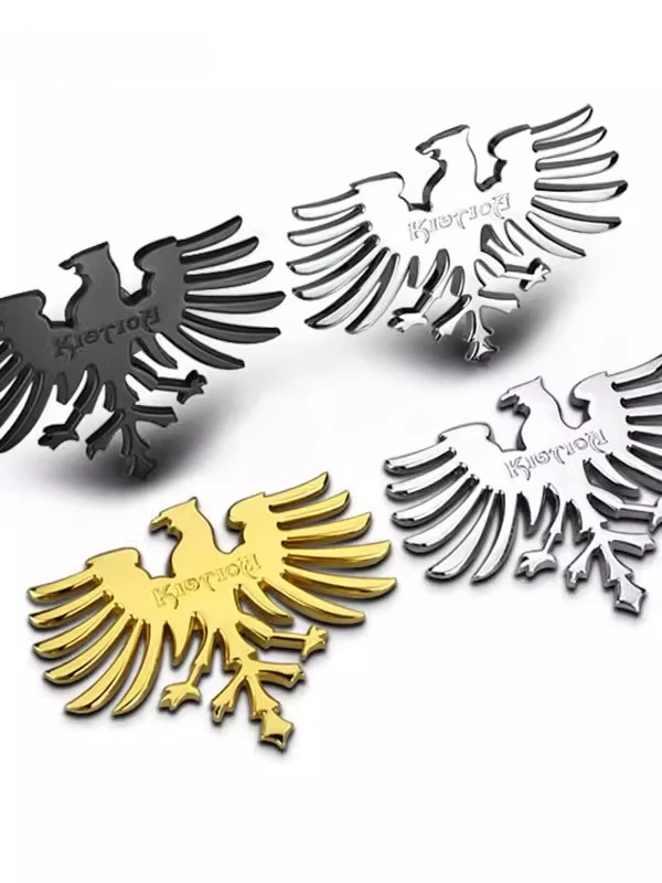Car personality Phoenix car logo Eagle totem car sticker 3D metal middle net tail body sticker decorative emblem