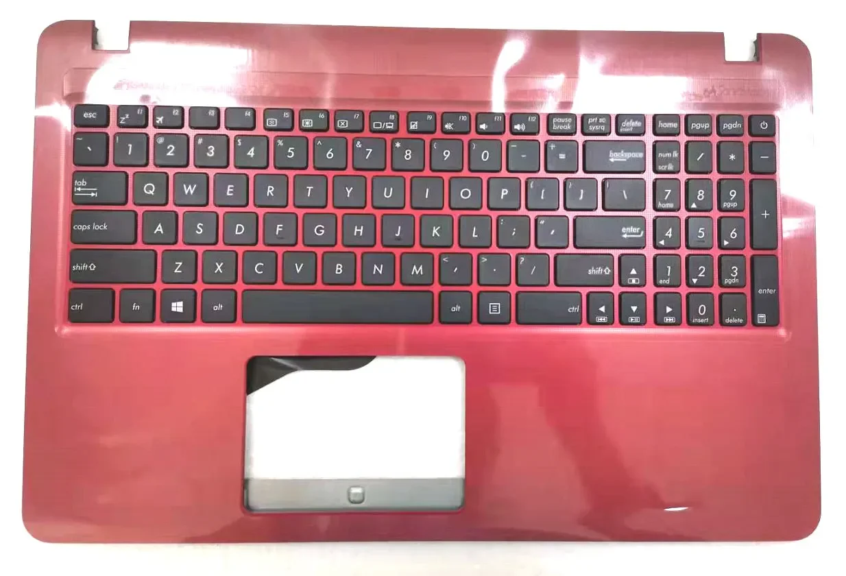 YUEBEISHENG      New/Org For ASUS X540 X540S X540L A540L K540L A540UP X540SA X540L palmrest upper cover US keyboard,Red