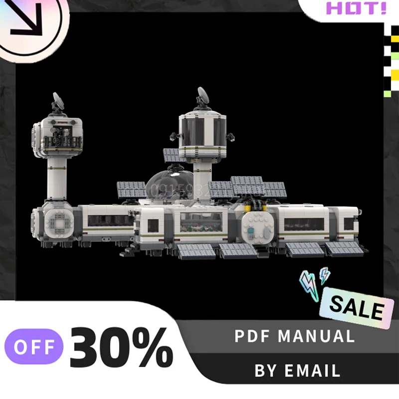 [2857PCS] Customized MOC XREA Research Outpost Creative Building Blocks Set STEM Toys DIY Construction Model Kit Birthday Gifts