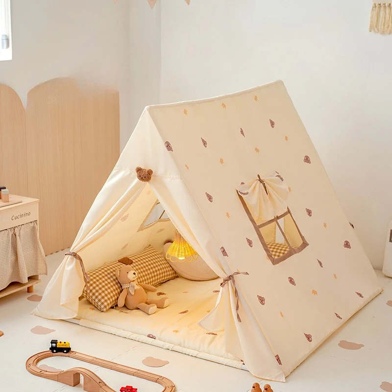 Indoor Kinder Spielzeug Zelte Atmungsaktive Fenster Spiele Spielen Sicheres Kind Kleines Haus Schlafen Spielzeug Zelt Mädchen Prinzessin Tuch Häuser