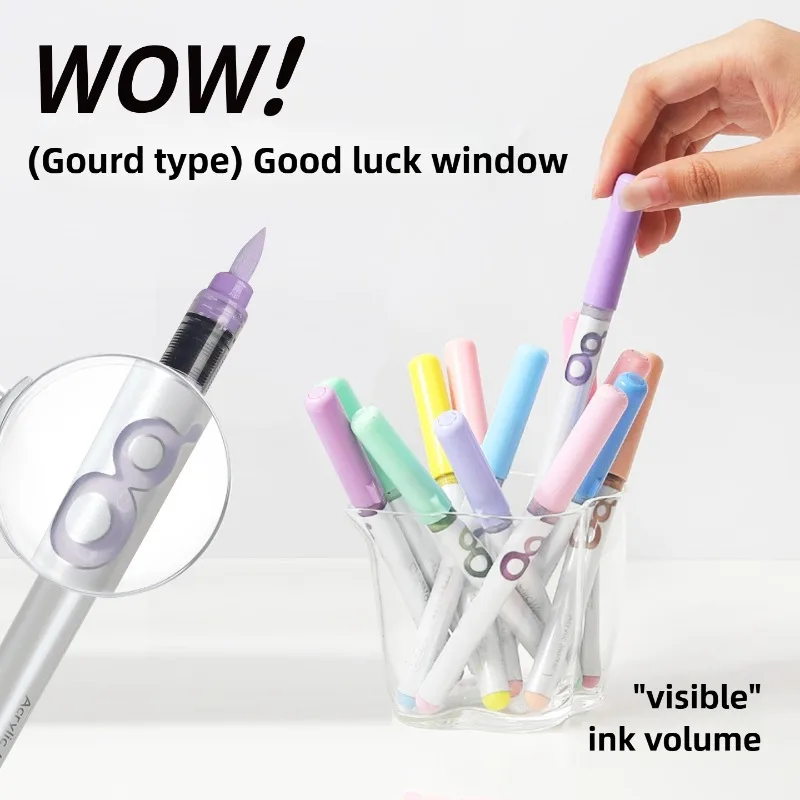 ChicWow 24/80 Colors Direct Liquid Acrylic Markers Soft Tip No Bleed Layering Art School Supplies for Kids Drawing Stationery