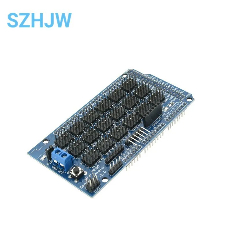 MEGA Sensor Shield V1.0 V2.0 MEGA 2560 Support IIC, Bluetooth-compatible, SD, robot parts mega2560 Sensor Shield