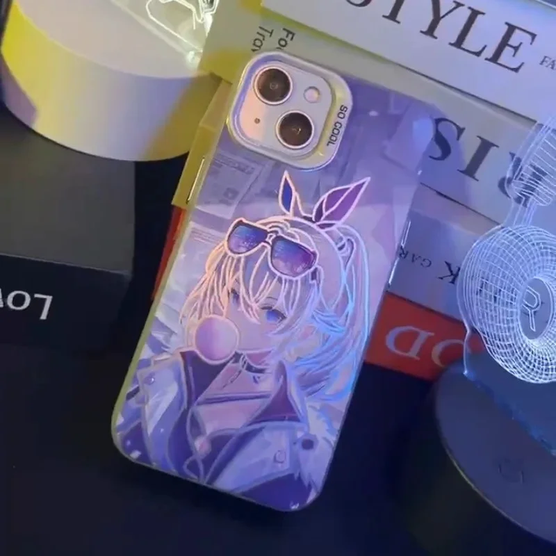 

Anime Cool Girl Honkai Star Rail Phone Case for iPhone 16 15 14 13 12 11 17 Pro Max Plus Air Mini Silver Wolf shockproof Cover