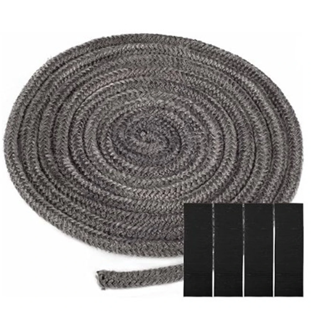 6mm*3 Meters Stove Door Gasket Prevents Heat Loss Enhanced Safety High-temperature Resistant Improved Energy Efficiency