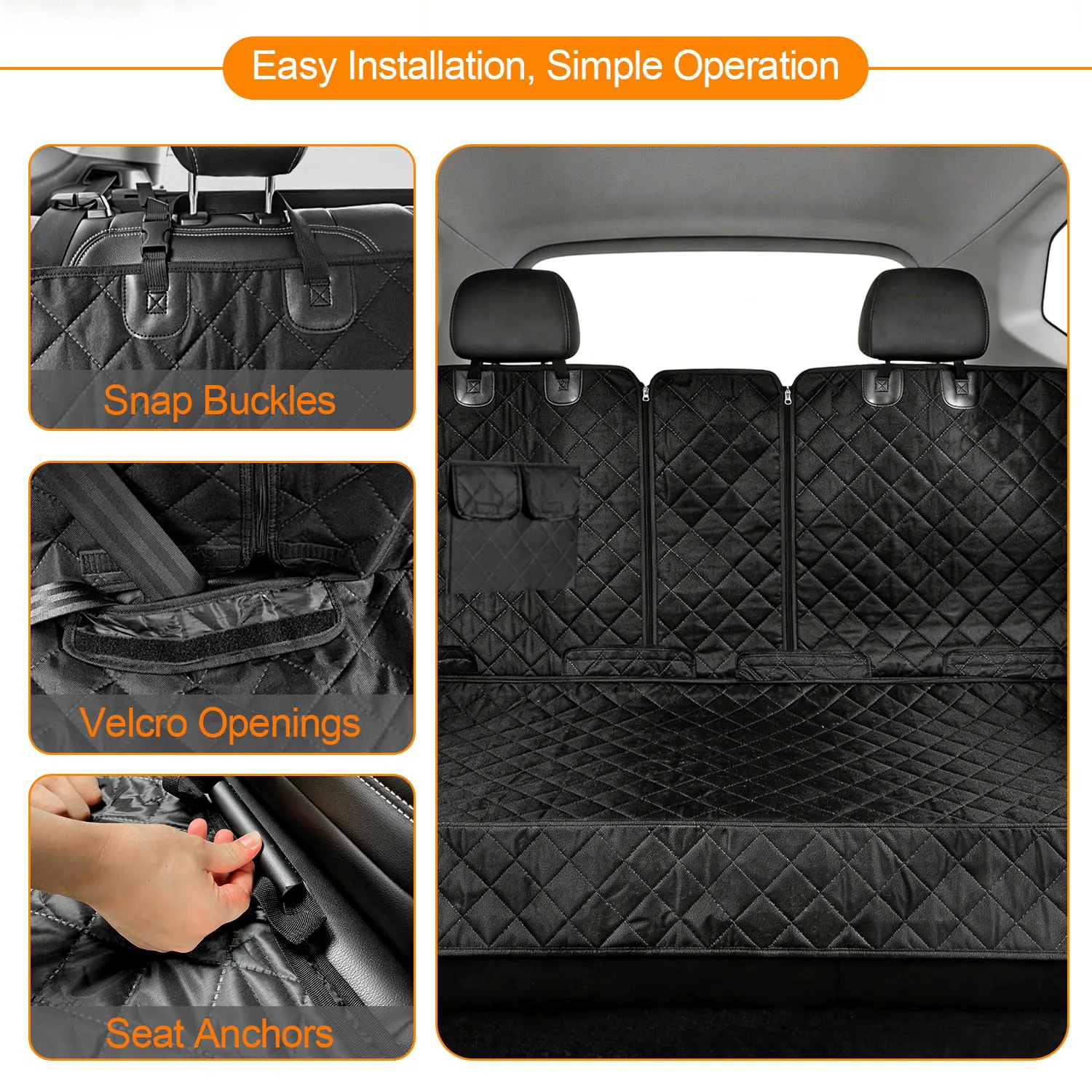Waterproof Dog Car Seat Cover - đánh giá và giá Travel Accessories For Dogs