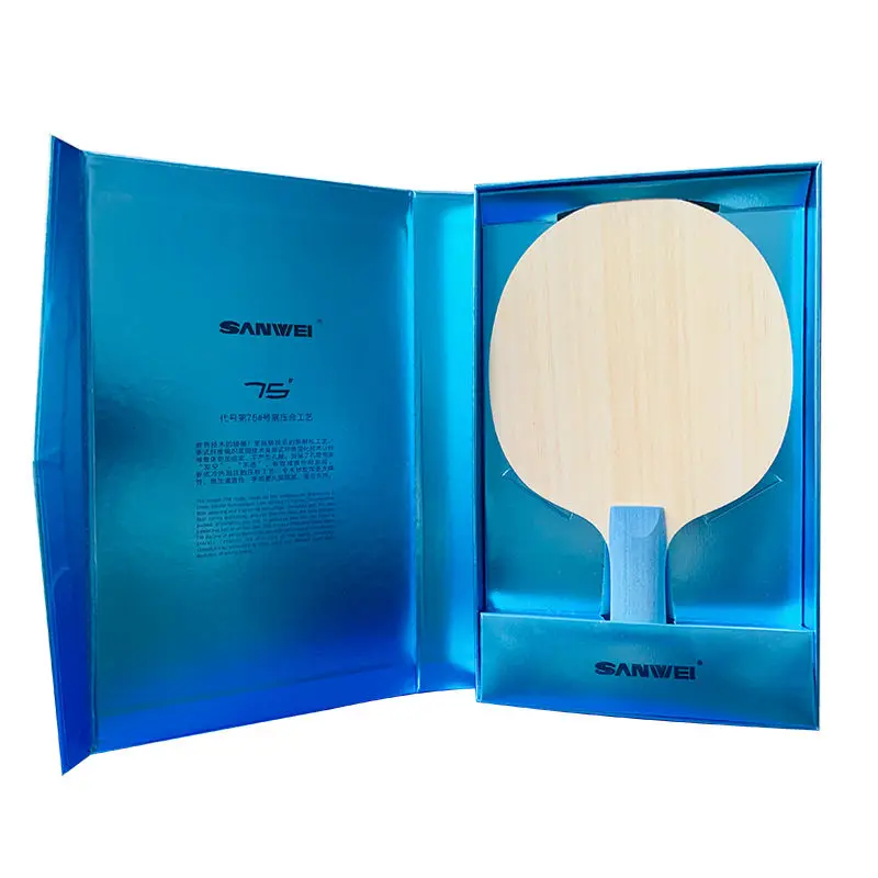 

SANWEI 75PAR Table Tennis Racket Bottom Plate ALC Blue Aromatic Carbon External 5 Wood 2 Carbon Professional Bottom Plate