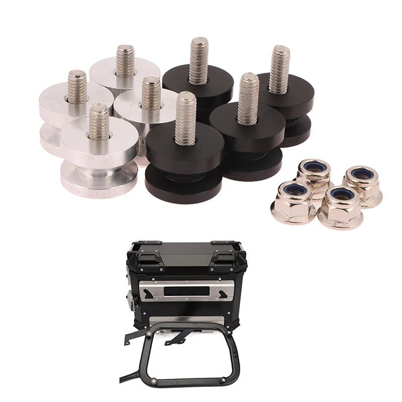 

4Pcs/LOT Motorcycle Top Case Bracket Base Plate Buckle Tail Box Rear Trunk Luggage Case Side Box Bracket Accessories