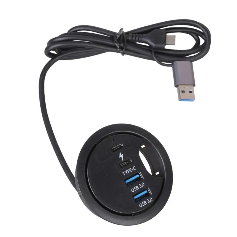 31BA Desk Grommet Data Transfer Speed Laptop Cable Organization For Desktop Laptop USB Device Accessories