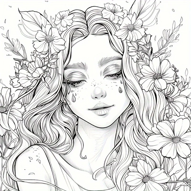 1pc, 20x20cm Coloring Book for Adult Stress Reduction, Coloring Book | Perfect for Stress Relief, Back To School Gifts, Drawing