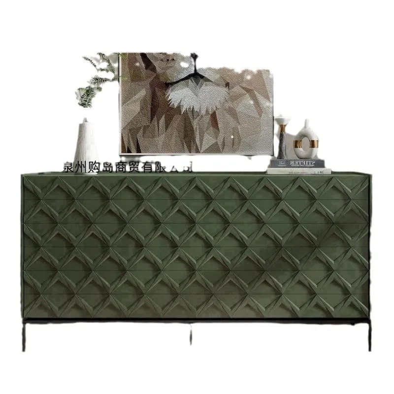 Mobile da pranzo in vernice nordica, mobile da ingresso per soggiorno, mobiletto da tè multifunzionale in legno massello