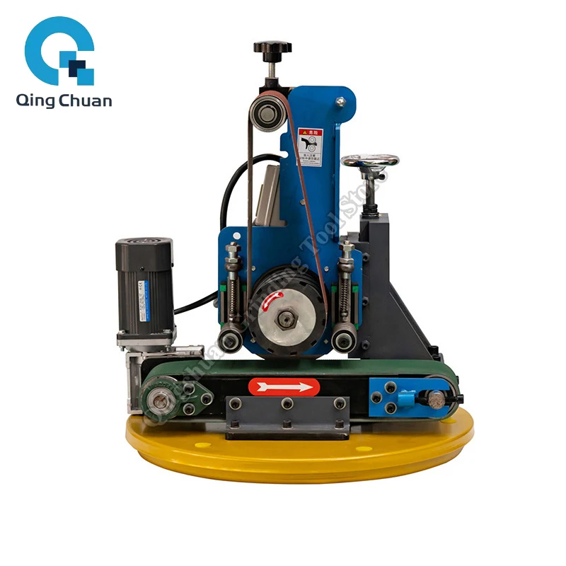 Single Group Flat Polishing Machine Metal Profile Polishing Drawing Machine Stainless Steel Sand Belt Polishing Machine By Sea