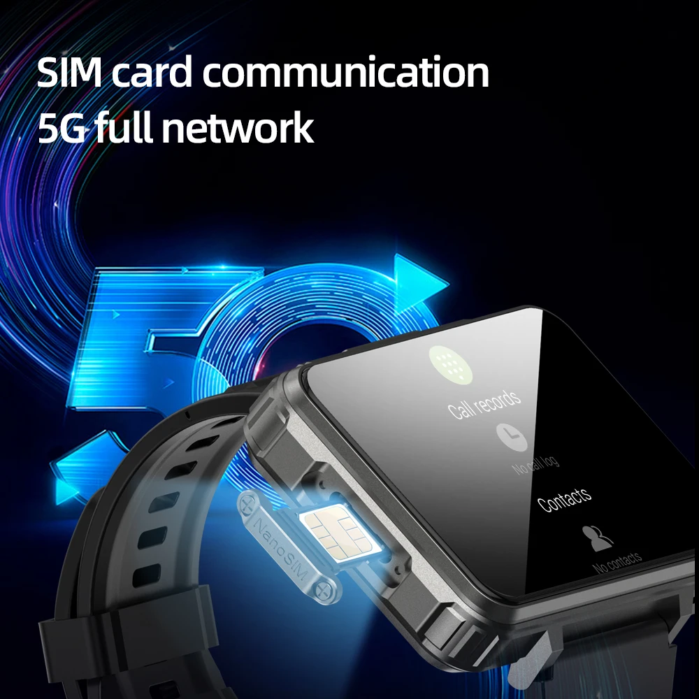 VP999 Large Screen 1400mAh Android Dual Camera Global Positioning System Wireless Call S999 4 + 64GB Smartwatch 4G 5g Mobile Sma