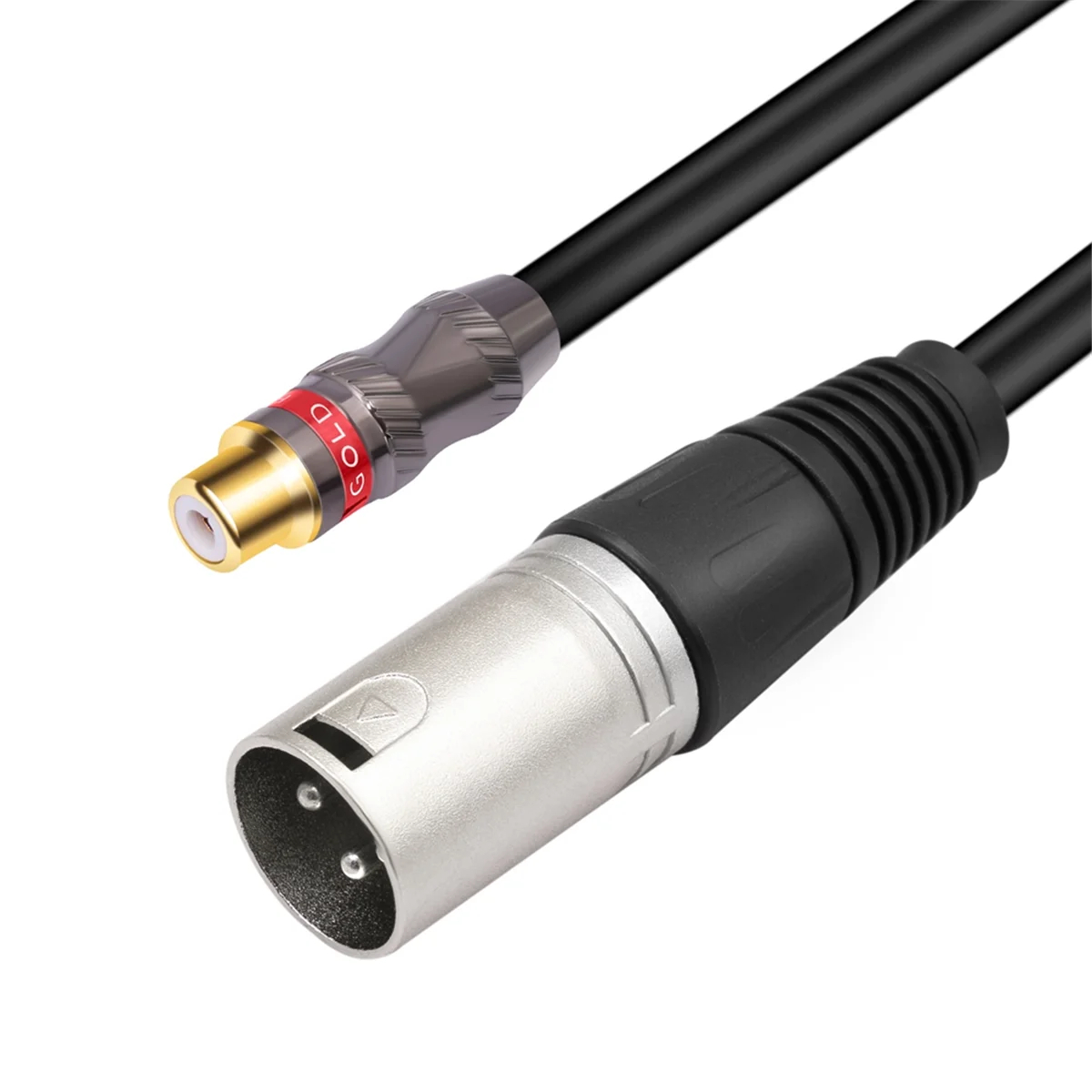 30cm Female to 3Pin XLR Male Converter Cable Shielded Converter Audio Adapter Patch Cable