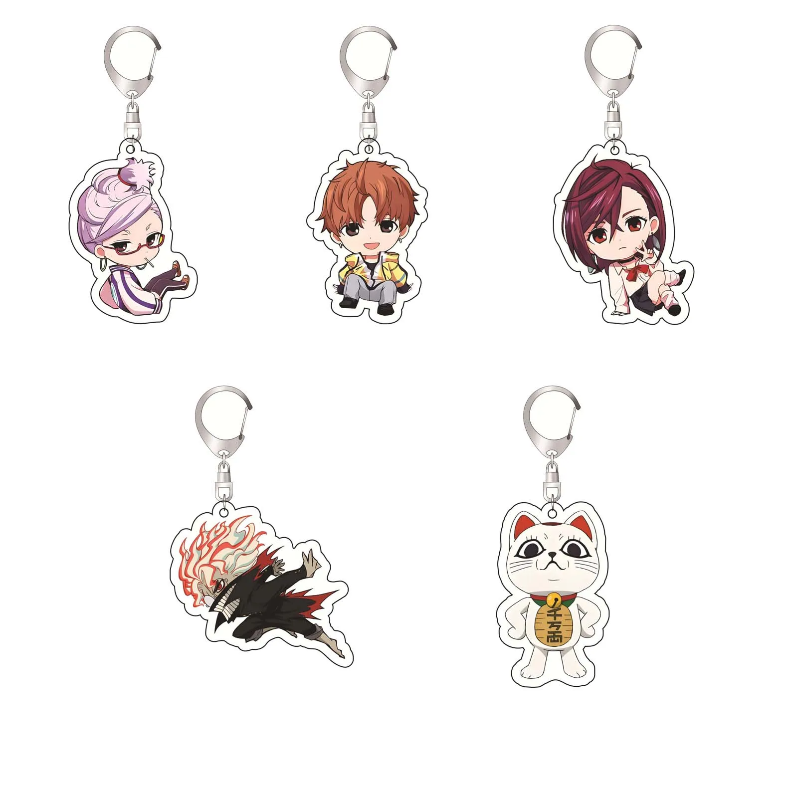 

Anime Dandadan Momo Acrylic Keychain Fashion Children's Gift Cartoon Badge Pendant