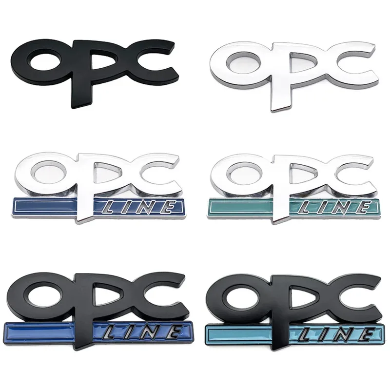 

OPC Line Emblem Front Grille Badge Tail Stickers Logo For Opel Astra G H J K F Corsa D Zafira B Insignia Mokka Regal Accessories