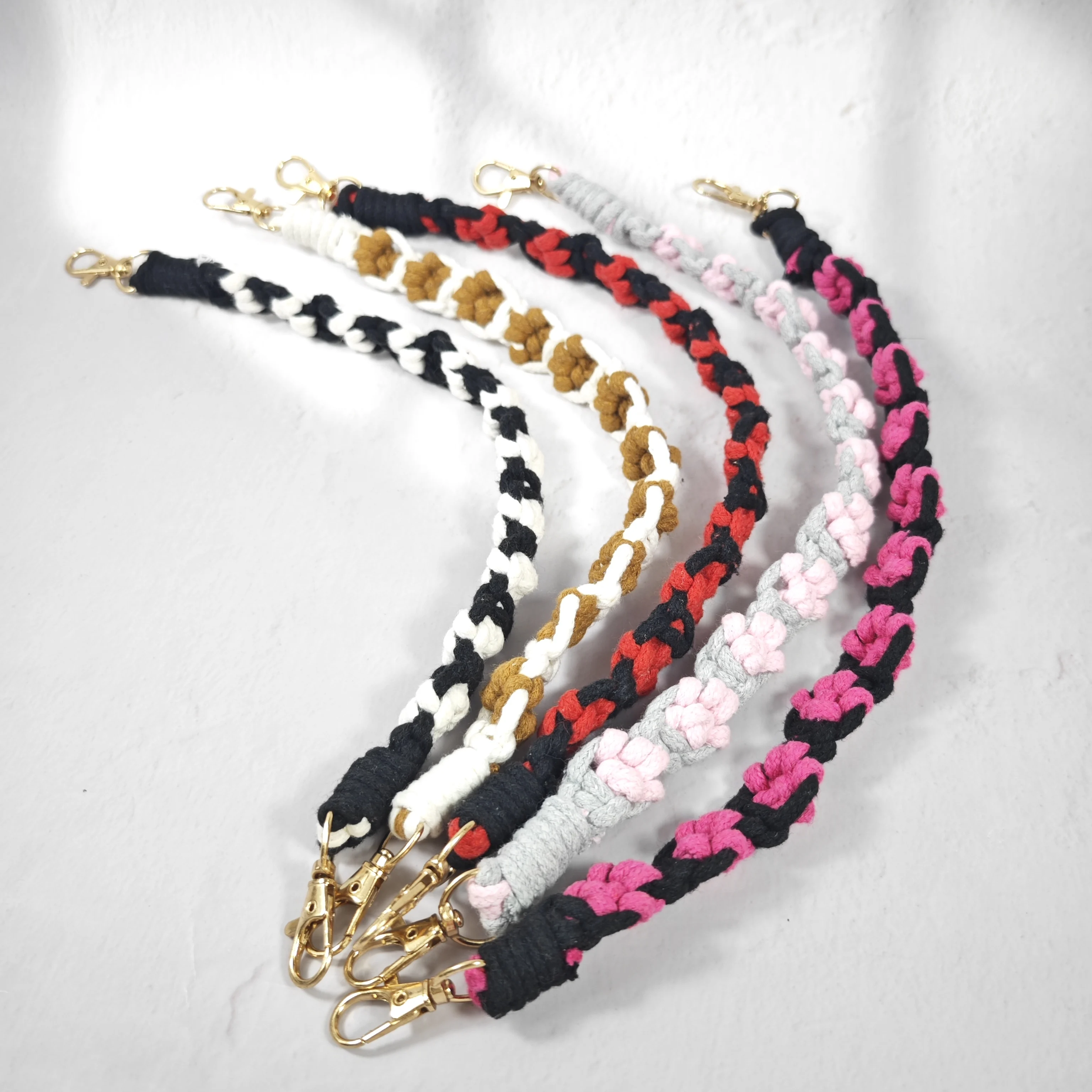 Best-selling Amazon Daisy Rope Woven Lanyard for for for for Tumbler Water Cups with Silicone Ring & Double Buckle - Lightweight