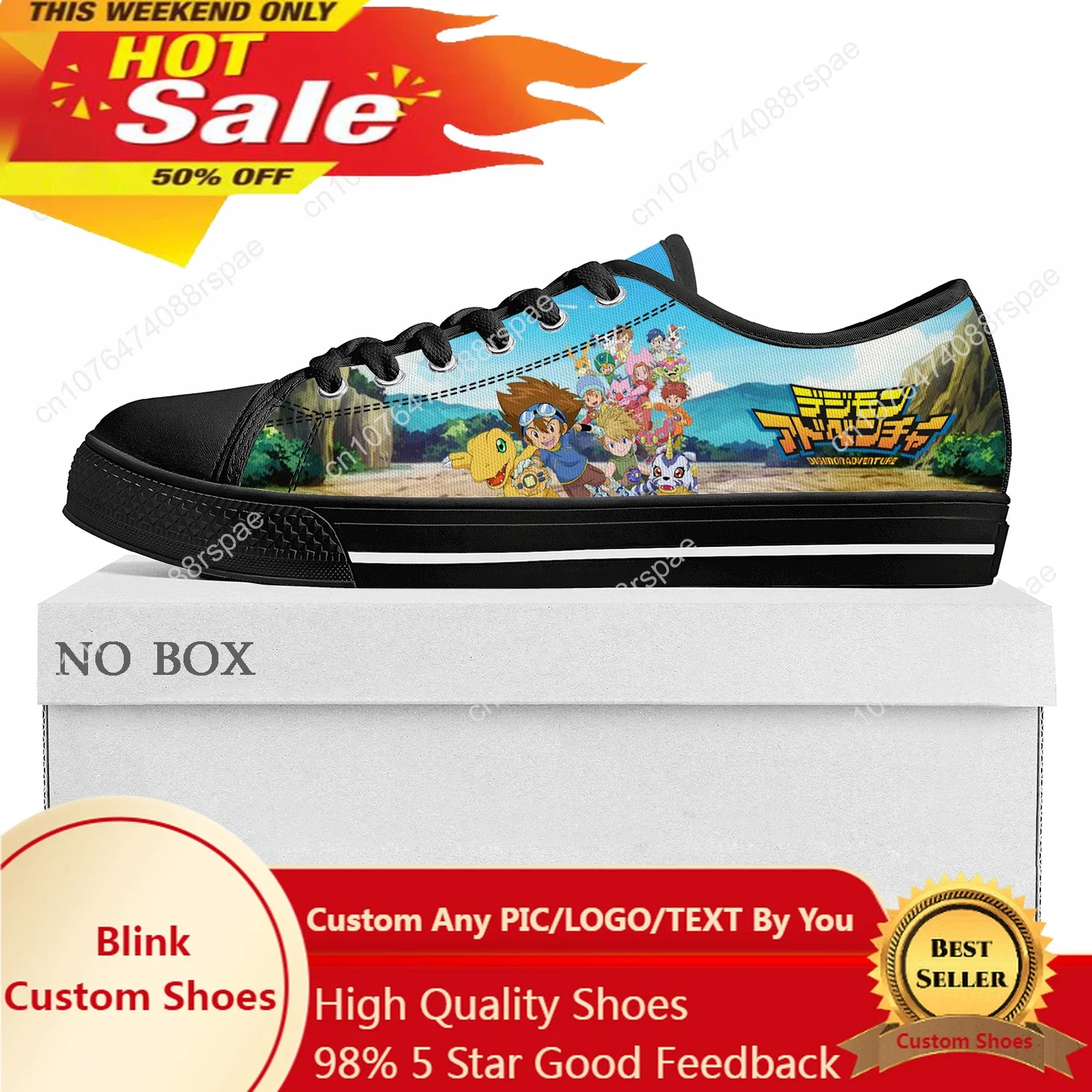 

Comics Digimon Adventure Anime Low Top Sneakers Mens Womens Teenager High Quality Canvas Sneaker Couple Shoes Custom Casual Shoe