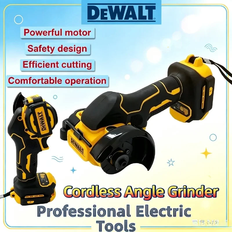 DEWALT 3 Inch Mini Cordless Angle Grinder Polishing Cutting Machine Fit 18V 20V Lithium Battery