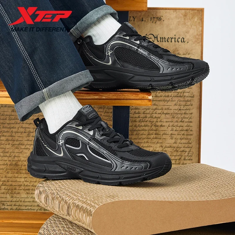 

Xtep Men's Casual Shoes 2025 Spring Street Style Support Wear-Resistant Leisure Outdoor Lightweight Retro Sneakers 975219320050